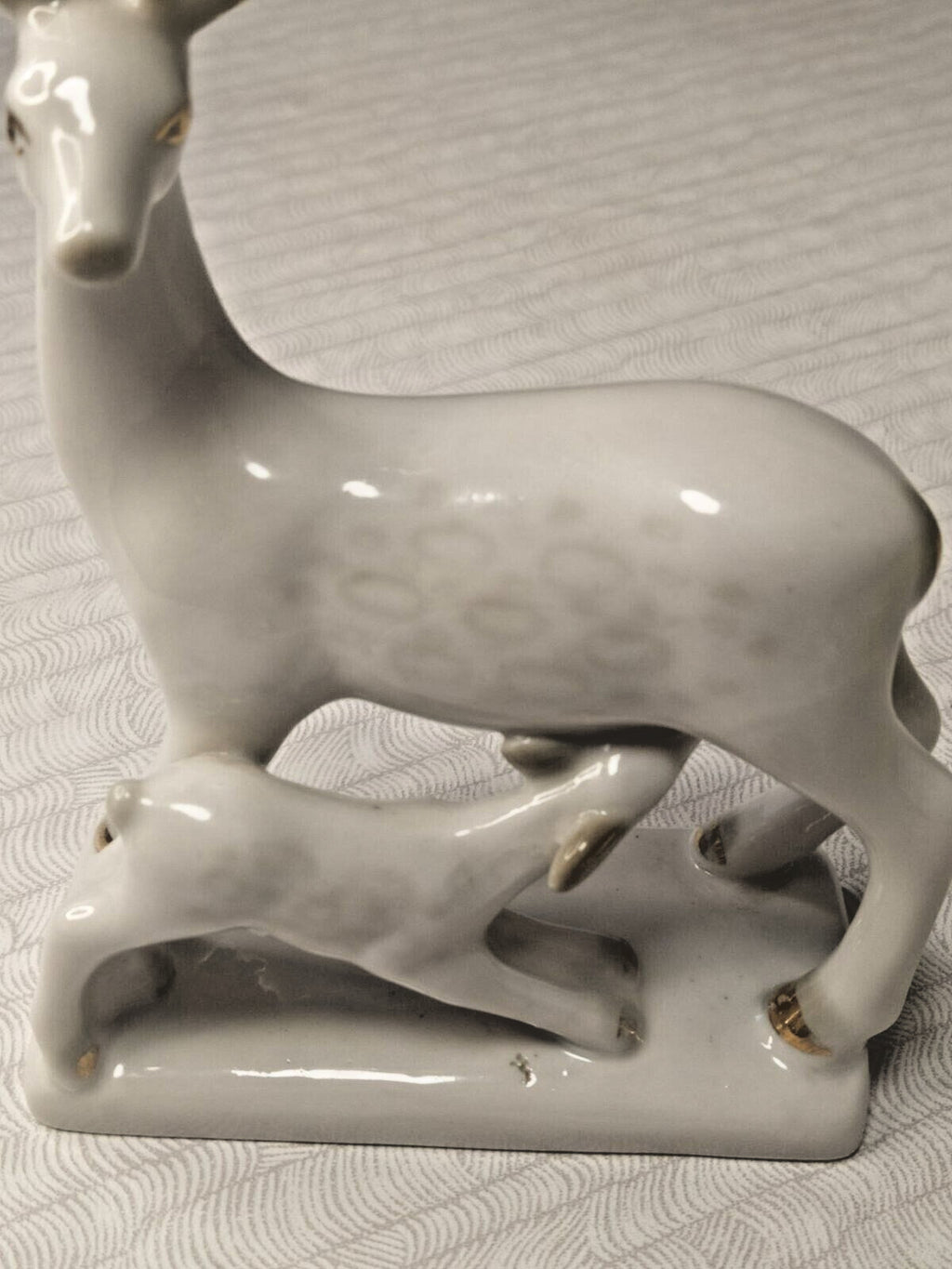 Vintage USSR deer figurine with blue factory mark on the base – detail 9