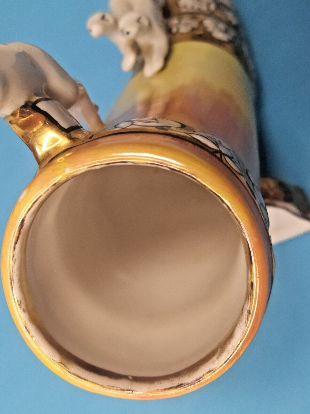 Chaika factory K logo and Made in USSR mark on the porcelain horn
