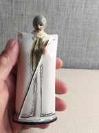 Vintage USSR porcelain highlander figure with hand-painted face and gilding – detail 6