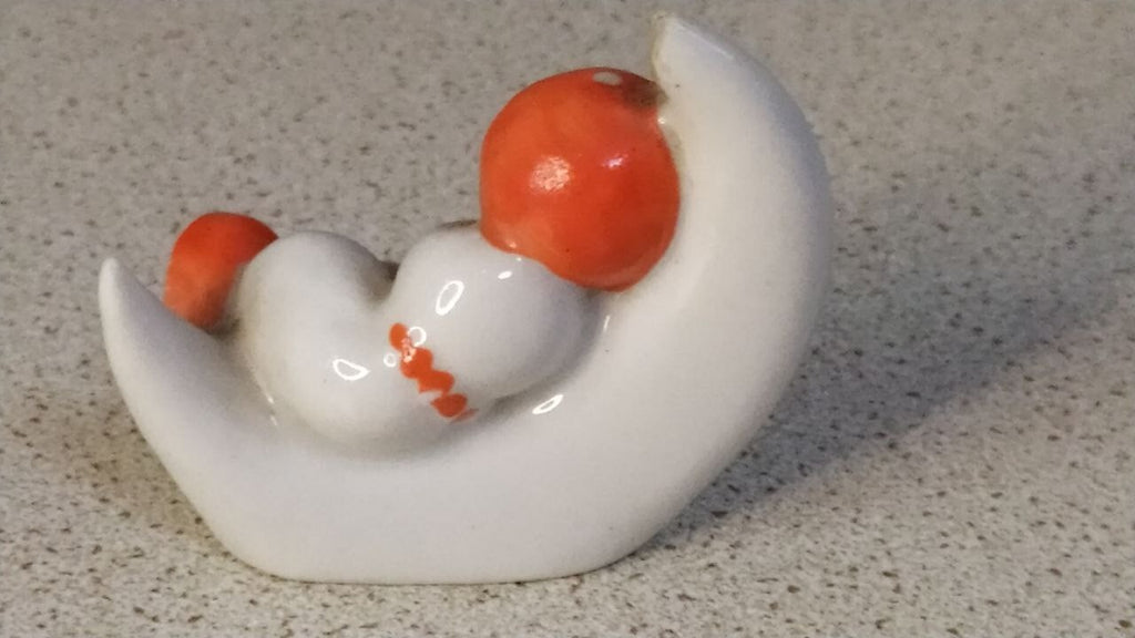 Small factory mark on the bottom of a Soviet porcelain figurine – detail 10