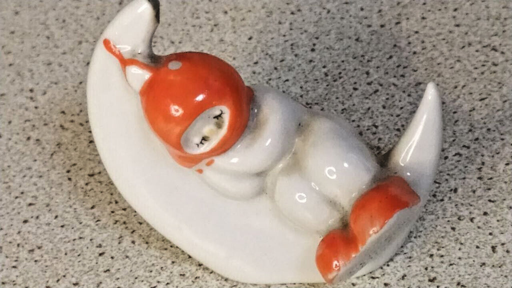 Polonne Artistic Ceramics Moon Child figurine, glazed porcelain