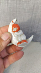 Polonne Artistic Ceramics Moon Child figurine, glazed porcelain – detail 6