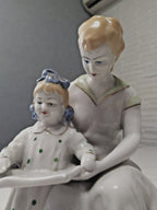 Soviet figurine with gift inscription at the bottom