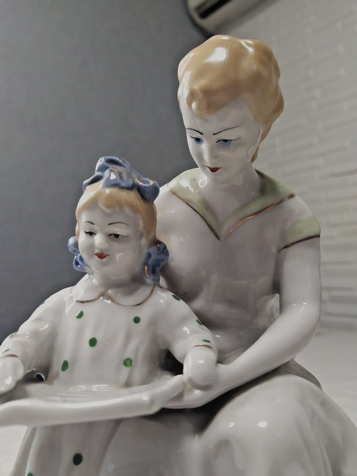 Soviet figurine with gift inscription at the bottom