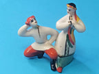 USSR porcelain figurine base with original Soviet-era tag