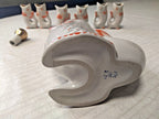 Polonne porcelain fish liquor set orange scales and gold gilding – detail 10