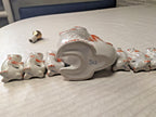 Large porcelain carp decanter with gold-leafed stopper – detail 11