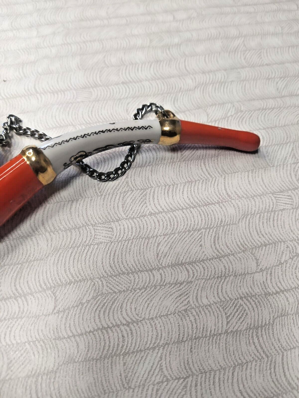 USSR souvenir pipe with gilded rim and stem joints – detail 6