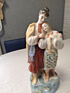 Soviet porcelain figurine of a Ukrainian love couple from the Polonne factory