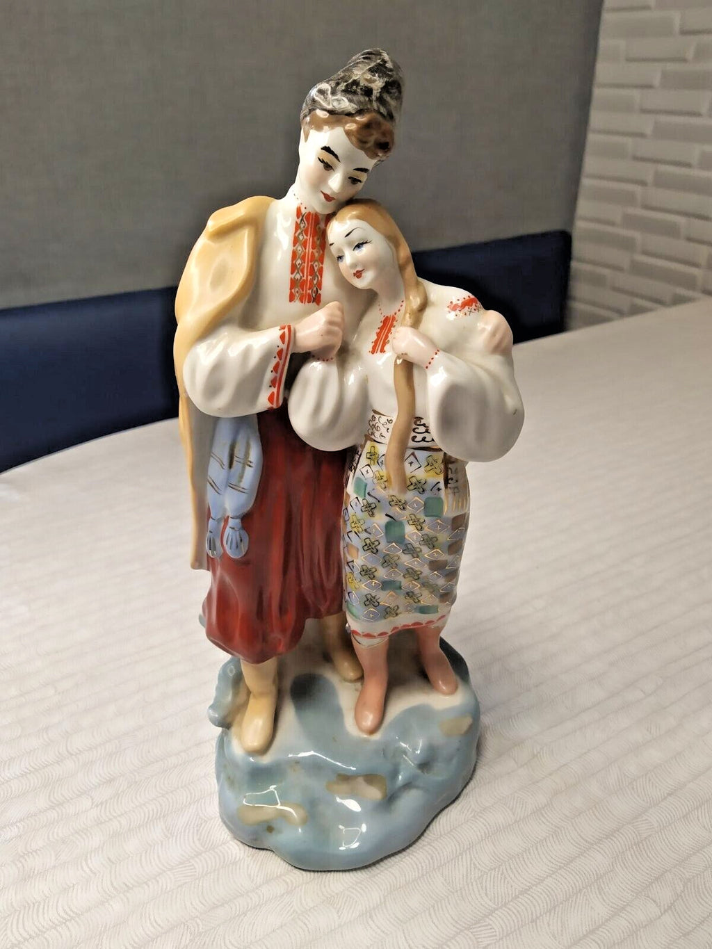 Polonne porcelain couple figurine titled May Night