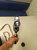 Spring-wound KMZ camera showing reflex viewfinder side – detail 16