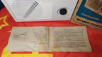 Soviet vintage radio Elektronika-204 diagonal speaker grille and push-buttons