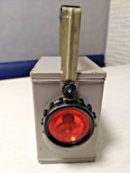 Vintage Soviet lamp side view showing the small red signal light – detail 14