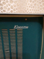 Vintage Soviet phonograph Yunost 301 with signs of wear and scratches