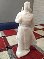 Budenovka cap Red Army figure made of early Soviet hard plastic