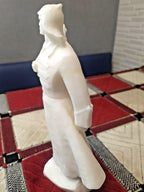 Vintage Soviet soldier statuette with rifle slung over the back – detail 5
