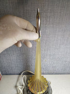 Vintage soviet lamp glowing warm yellow like a rocket exhaust trail – detail 11