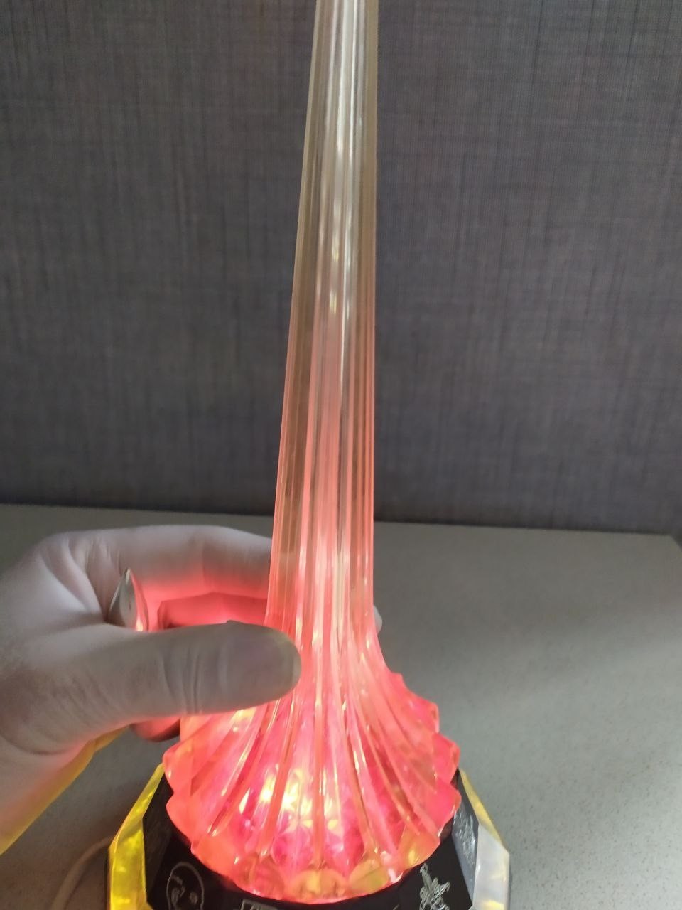 Detachable chrome-plated rocket model from the Soviet space memorabilia lamp – detail 15