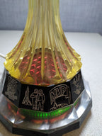 Vintage soviet lamp glowing warm yellow like a rocket exhaust trail – detail 5