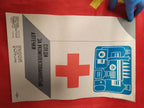 Original USSR industrial safety poster with first-aid theme – detail 5
