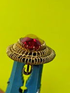 Silver 916 hallmark and head emblem on the brooch back – detail 12