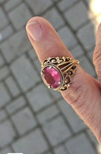 USSR silver ring, close-up of the 875 hallmark – detail 5