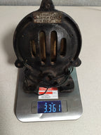 Heavy cast iron housing of a vintage Soviet industrial siren – detail 14