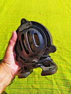 Heavy cast iron housing of a vintage Soviet industrial siren – detail 5