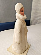 Vintage Snow Maiden Christmas figure with hand-painted face