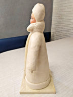 Vintage Snow Maiden Christmas figure with hand-painted face – detail 5