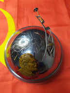 Soviet space collectibles globe with engraved continents under plastic dome – detail 8