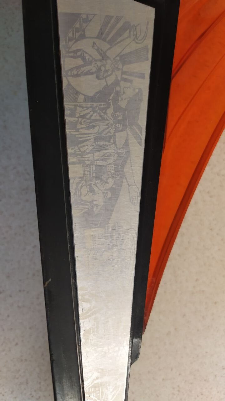 Old USSR space monument lamp seen from the side – detail 16