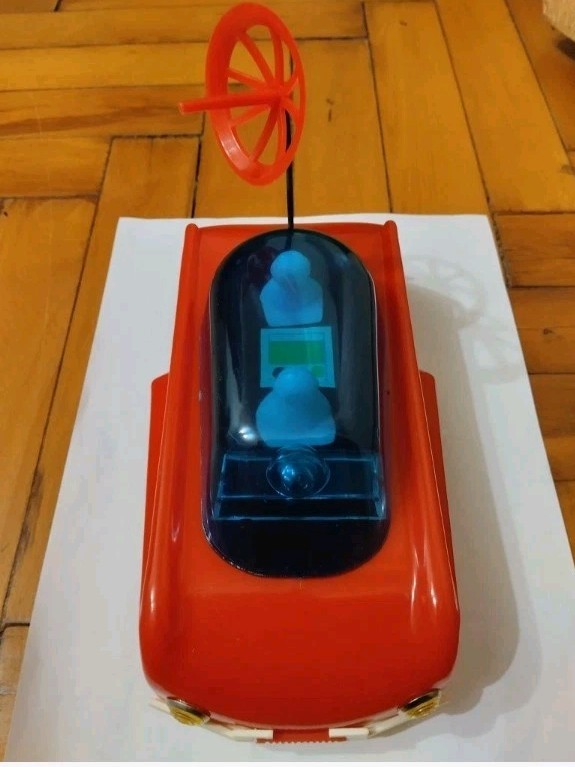 Bottom of the space rover toy with factory logo, 5 rub 50 kop price and OTK stamp – detail 6
