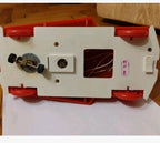 Vintage Soviet toys: Planetohod rover with two astronaut figures under the canopy – detail 8