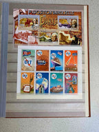 Soviet space stamps and Apollo-Soyuz souvenir sheets in the album – detail 5