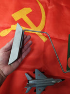 Heavy metal display stand for the Soviet Su-15 model – detail 13