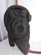 TShL-4 helmet interior with sheepskin fur lining