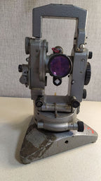 Soviet theodolite T2 high-precision surveying instrument with metal body and telescope