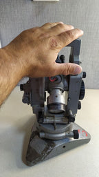 Vintage surveying instrument telescope and optics close-up – detail 12
