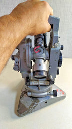 USSR theodolite T2 side view showing adjustment knobs