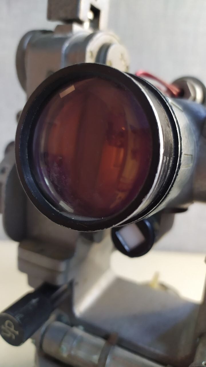 Vintage surveying instrument telescope and optics close-up – detail 6