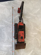 Detached front bulldozer blade of the old Soviet toy with its mounting frame – detail 10