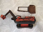 Detached front bulldozer blade of the old Soviet toy with its mounting frame – detail 19