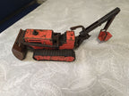 Detached front bulldozer blade of the old Soviet toy with its mounting frame – detail 7
