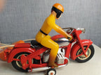 Orange wired remote control unit for Soviet tin toy motorcycle – detail 12