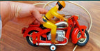 Vintage USSR toy motorcycle rear license plate 18-37 and Kiev factory stamp – detail 8