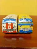 Soviet tin toy RAF-977 Latvia minibuses, Ambulance and Militia versions