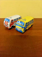 Soviet tin toys RAF-977 ambulance with lithographed red cross markings