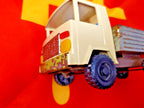 Three axles and wheels of the vintage Soviet tin toy cargo truck