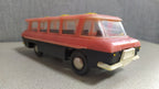 Soviet toy bus MIR with Space Age design, pink and black plastic body